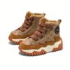 Kids stylish plaid snow boots from Newness warm waterproof and comfortable winter footwear