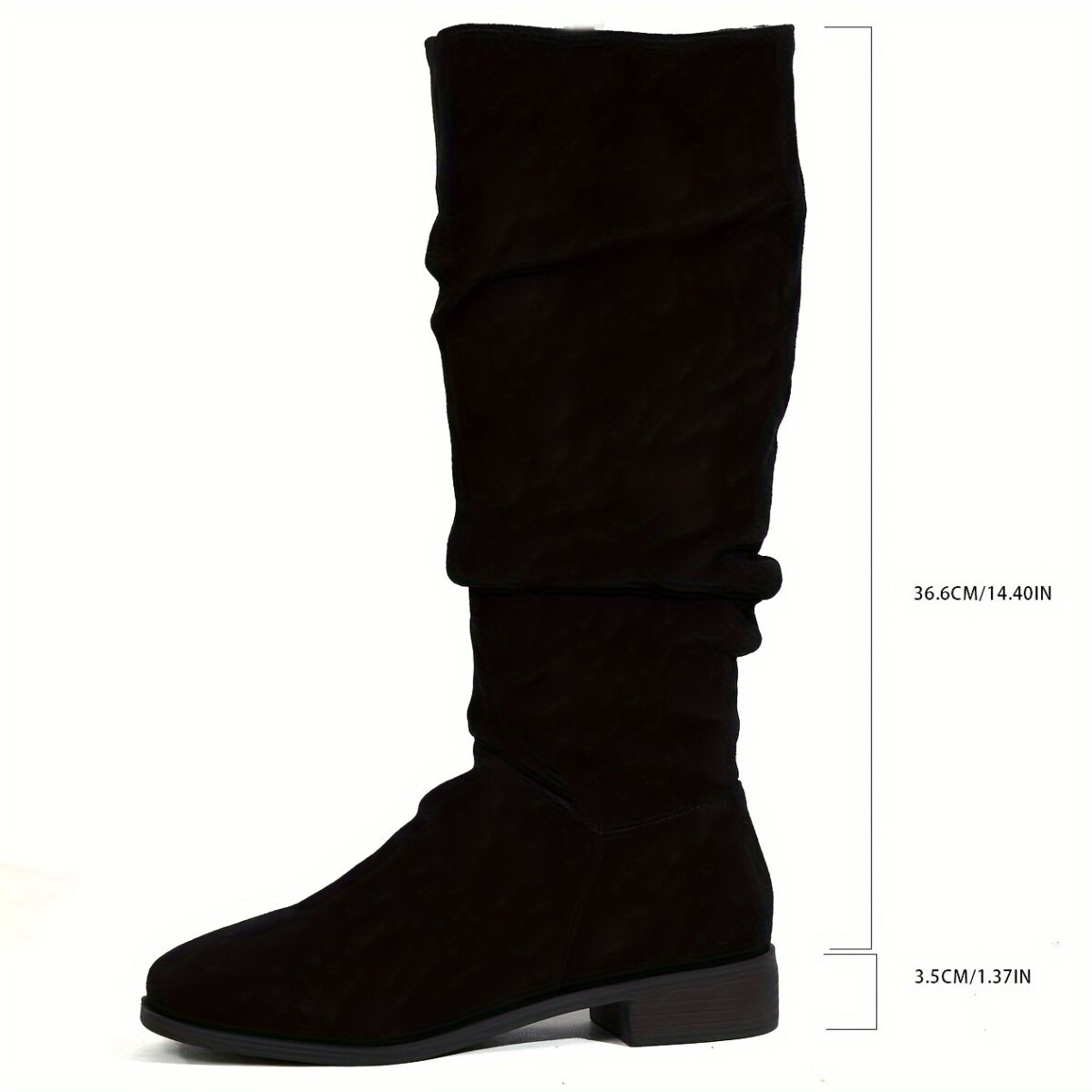 Newness Slouchy Suede Mid Calf Boots in rich brown suede leather showcasing the comfortable slouchy fit and mid calf height Perfect for adding a touch of effortless chic to any winter outfit