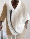 Newness Effortless Knit Summer Set A luxurious knit two piece set perfect for summer Model wears a relaxed fit knit top and matching skirt in a soft summery color