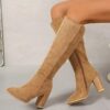 Newness Effortless Chic Knee High Boots Elevate your style with these versatile boots perfect for any season Shown in a close up showcasing the sleek design and rich material