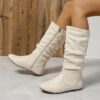 Effortlessly Chic Slouchy Boots in brown leather These stylish boots feature a slouchy fit and sleek design perfect for elevating any outfit