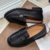 Newness Stride Rite Boys Slip Ons in navy blue showcasing polished style and effortless comfort Perfect for school formal events or everyday wear