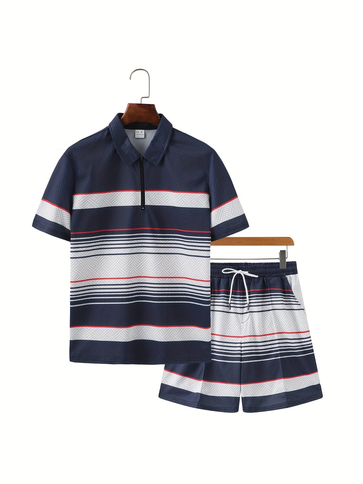 Model wearing the Newness Riviera Escape Mens Summer Sport Suit a lightweight and breathable summer suit perfect for any occasion The suit is shown in a stylish summer setting