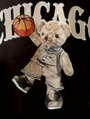 Adorable Chicago Bulls teddy bear set perfect for summer Sporty and breathable polyester