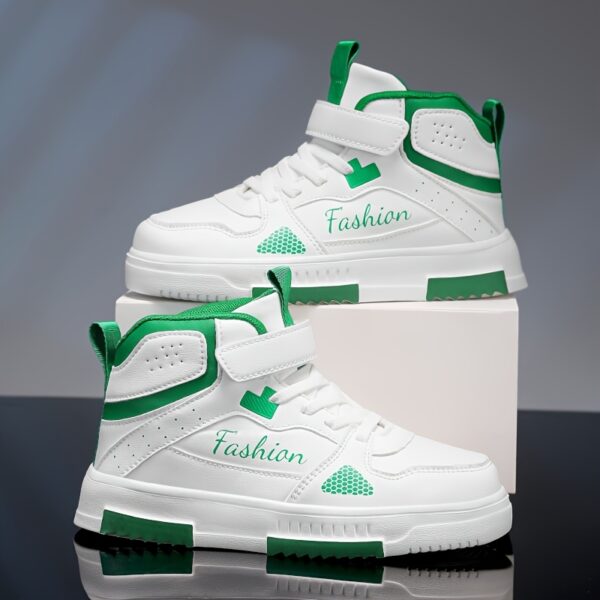 Newness Velocity Boys High Tops Stylish and durable high top sneakers for active boys perfect for school play and everything in between