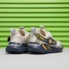 Stylish striped mesh youth sneakers perfect for active kids Breathable and comfortable design in a trendy color scheme