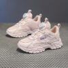 Adorable pink sneakers for kids designed by Newness Lightweight breathable and non slip for playful steps