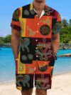 The Newness Riviera Escape Printed Summer Set A stylish and comfortable summer outfit perfect for both beach days and city nights The model is wearing the matching top and bottom showcasing the vibrant print