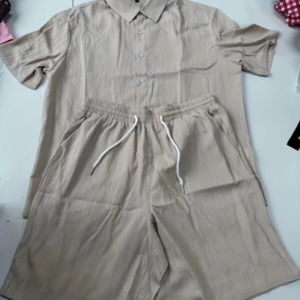 The Newness Riviera Escape Mens Summer Set a stylish and comfortable two piece outfit perfect for summer shown in detail