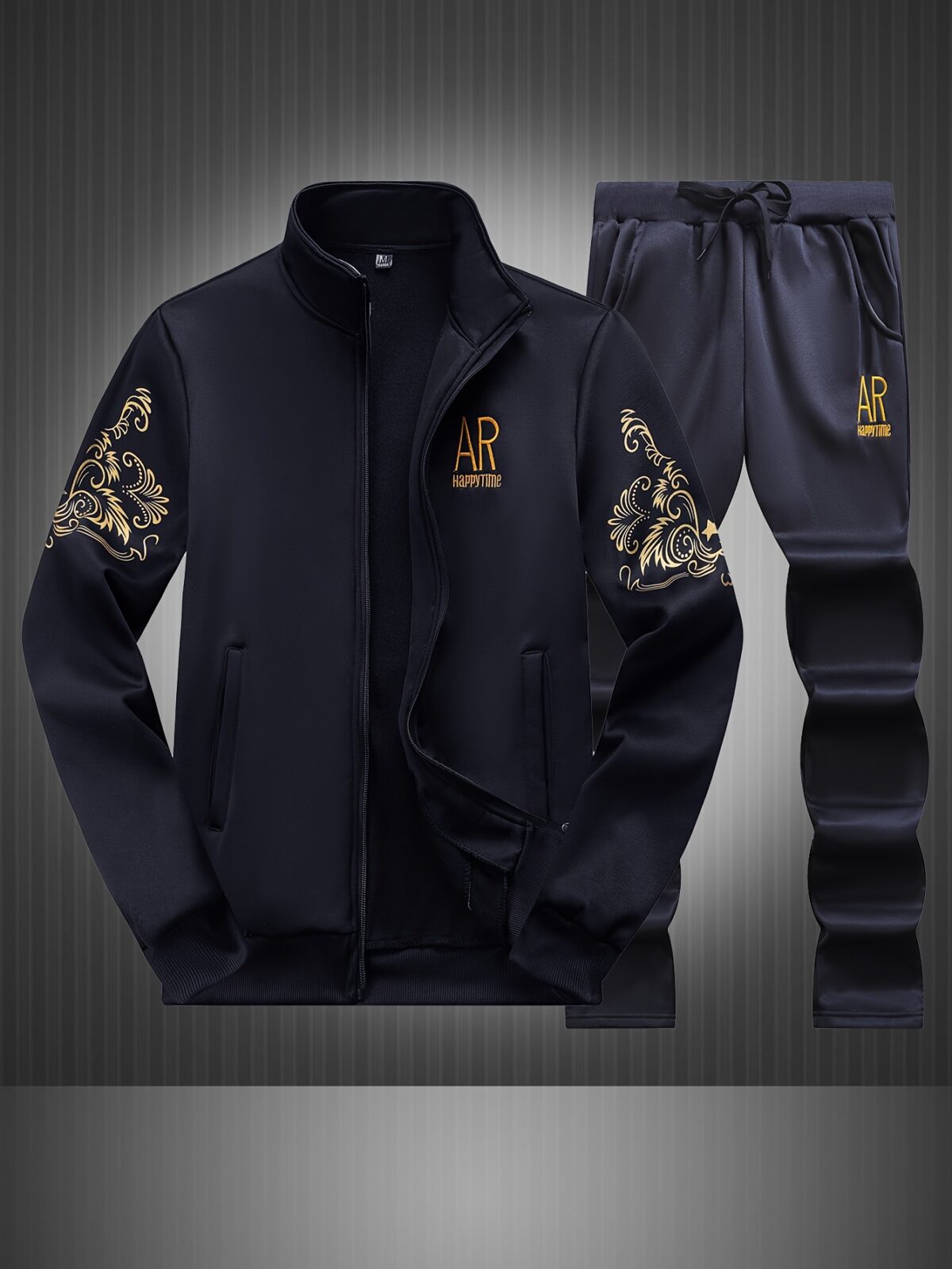 The Cairo Embroidered Sports Suit by Newness A stylish and comfortable embroidered sports suit in a flattering silhouette