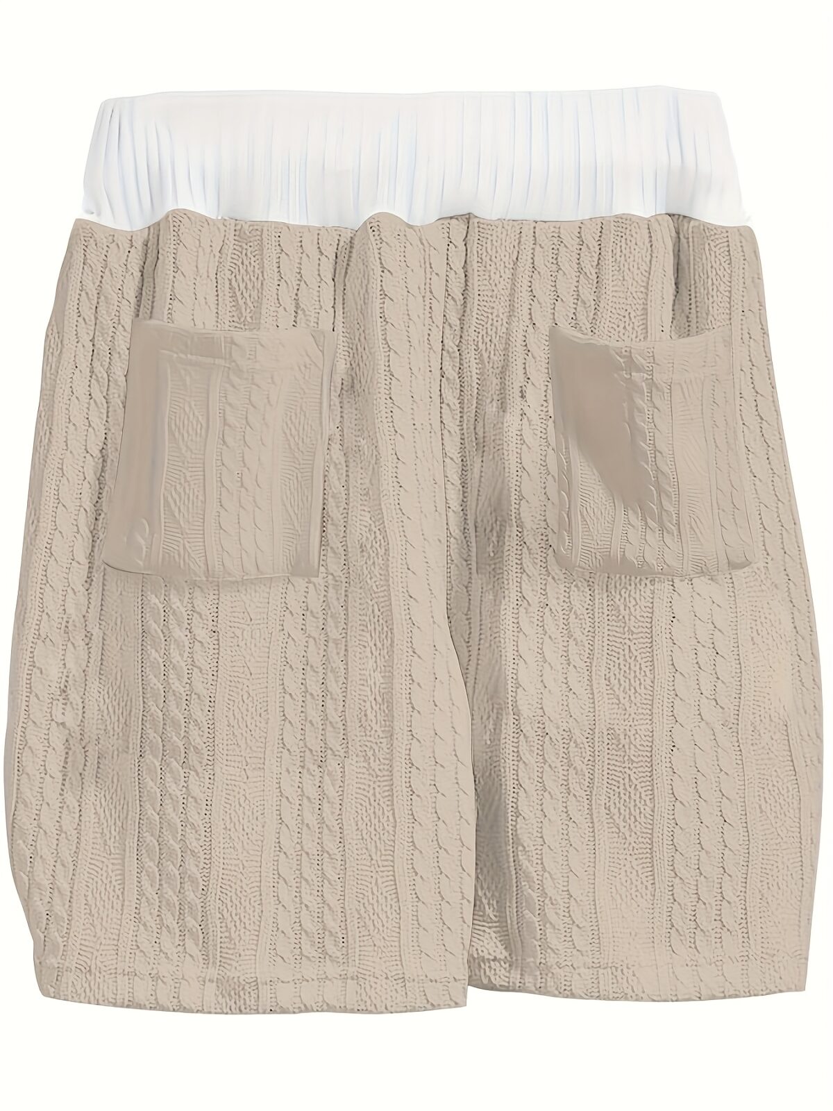 Newness Effortless Knit Summer Set A luxurious knit two piece set perfect for summer Model wears a relaxed fit knit top and matching skirt in a soft summery color