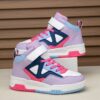 Stylish and durable color block high top sneakers for kids perfect for active play Showcasing vibrant color blocking and sturdy construction