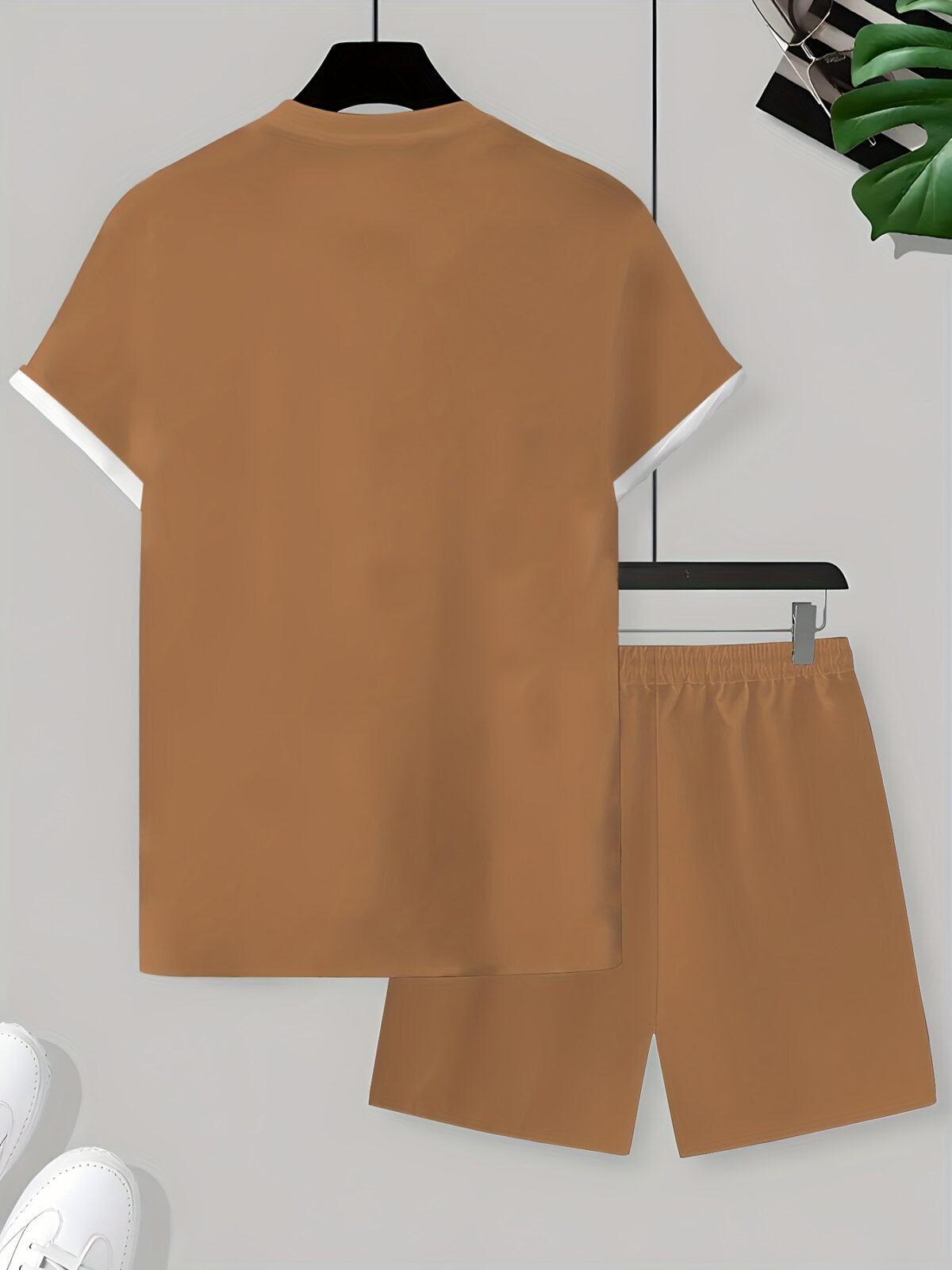 Model showcasing the Newness Urban Explorer Mens Summer Set a stylish and breathable outfit perfect for summer