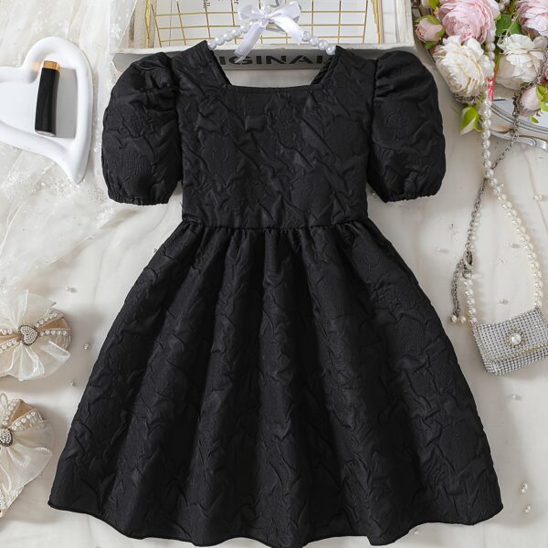 Adorable Little Darling Girls Party Dress from Newness perfect for birthdays weddings or any special occasion The dress features insert details about the dress eg a beautiful floral print sparkly sequins a flowing skirt
