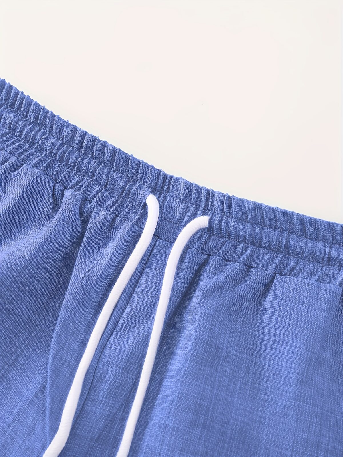 Effortless Chic Mens Summer Set in breathable polyester perfect for warm weather Model showcasing the stylish two piece outfit
