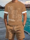 Model showcasing the Newness Urban Explorer Mens Summer Set a stylish and breathable outfit perfect for summer