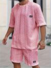 Womens Cable Knit Shorts Set in Cream stylish and comfortable summer outfit
