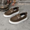 Classic Brown Boys Loafers by Newness Stylish comfortable and durable loafers perfect for school and play