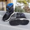 Newness Explorer Kids Camo Boots in stylish camouflage pattern durable and lightweight with hook and loop closure