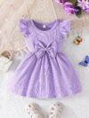 Adorable Summer Bloom Baby Girl Dress Set A charming two piece outfit in soft summery colors perfect for warm weather