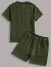 Womens Cable Knit Shorts Set in Cream stylish and comfortable summer outfit