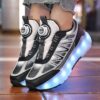 Newness Galaxy Glide LED Roller Shoes Kids trendy roller shoes with detachable wheels and adjustable brightness shining bright