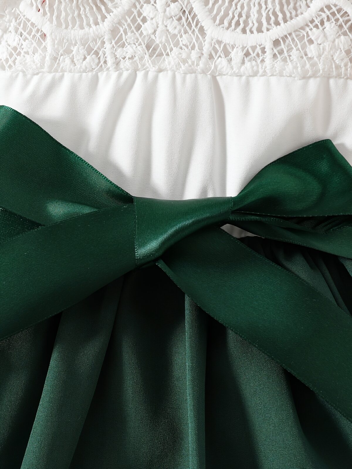 Adorable green midi dress perfect for summer styled on a girl