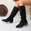 Newness Effortless Chic Knee High Boots Elevate your style with these versatile boots perfect for any season Shown in a flattering close up