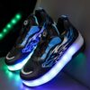 Kids GUANGLAN Galaxy Light Up Sneakers with 16 color modes USB rechargeable battery and detachable wheels Stylish and fun footwear for active children