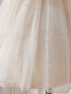 Adorable baby girl wearing a celestial themed tulle dress perfect for parties and special occasions