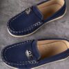 Stylish and comfortable Newness Classic Boys Loafers perfect for any occasion A close up shot showcasing the loafers design and quality