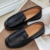 Newness Stride Rite Boys Slip Ons in navy blue showcasing polished style and effortless comfort Perfect for school formal events or everyday wear
