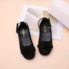 Elegant black girls high heels adorned with sparkling rhinestones perfect for weddings and special occasions