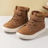 Stylish Newness Heart  Rose Kids High Tops in pink and red showcasing comfortable and durable design for kids