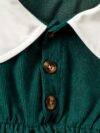Adorable Emerald Isle doll collar dress and hat set in emerald green perfect for your little one The dress features a charming doll collar and the matching hat completes the outfit