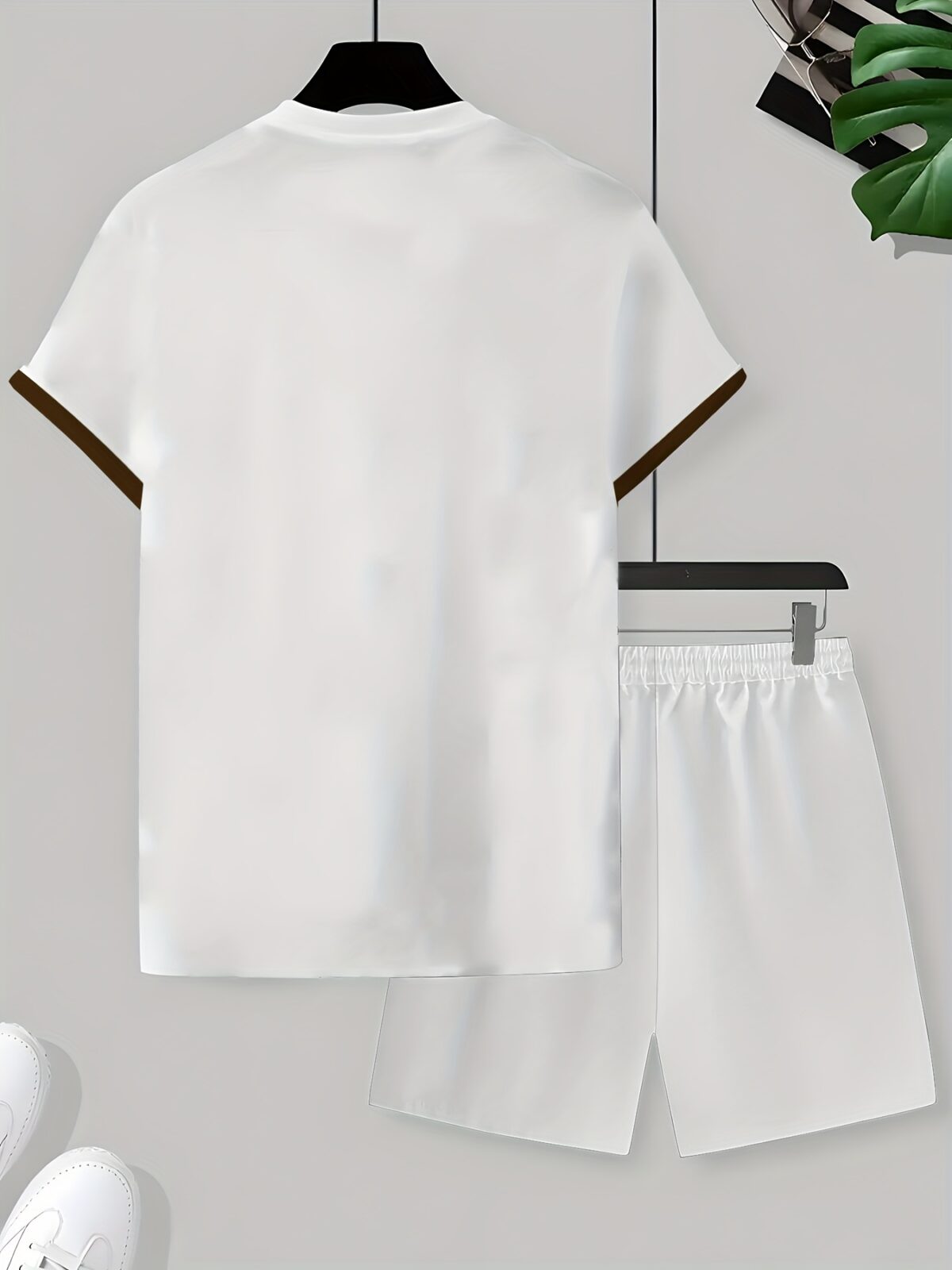 Model showcasing the Newness Urban Explorer Mens Summer Set a stylish and breathable outfit perfect for summer