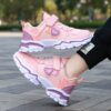 Newness Starlight Glow Running Shoes Trendy black and pink luminous running shoes showcasing comfort and style