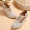 Girls twinkle toes glitter heels in gold perfect for parties and special occasions Sparkle and shine in Newness