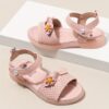 Stylish and comfortable girls summer sandals in pink perfect for playing outdoors Newness summer collection