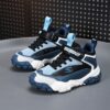 Habicute Boys Sneakers 2025 SpringFall Collection   Stylish and comfortable sneakers with a grid pattern perfect for sports running and everyday wear