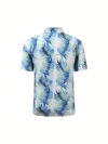 Stylish Riviera Palm Print Set Two piece outfit with vibrant palm print perfect for summer Model showcases the set