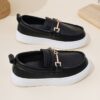 Stylish perforated boys loafers perfect for any occasion Comfortable and breathable design in a classic style