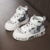 Stylish and comfortable Playful Alphabet Kids Print Sneakers from Newness Durable breathable and perfect for play