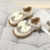 Adorable pink princess bow sandals for girls perfect for parties and playtime Stylish and comfortable design