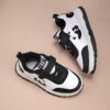 Adorable child wearing Newness Cozy Panda Kids Fleece Sneakers playing outdoors in the snow The sneakers are soft warm and feature a playful panda design