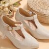 Girls twinkle toes glitter heels in gold perfect for parties and special occasions Sparkle and shine in Newness