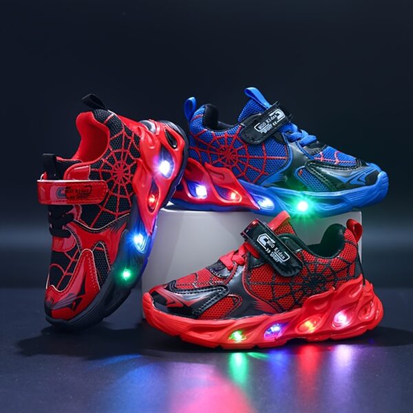 Stylish and comfortable MGO Kids LED sneakers Galaxy Glow design lighting up with every step
