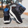 Newness Explorer Kids Camo Boots in stylish camouflage pattern durable and lightweight with hook and loop closure