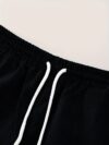 Effortless Chic Mens Summer Set in breathable polyester perfect for warm weather Model showcasing the stylish two piece outfit