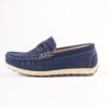 Newness Grid Pattern Boys Loafers Stylish and comfortable loafers for boys perfect for school or special events